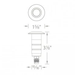 Round 1 Inch In Ground Indicator Light