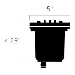 12V In Ground Light With Rock Guard