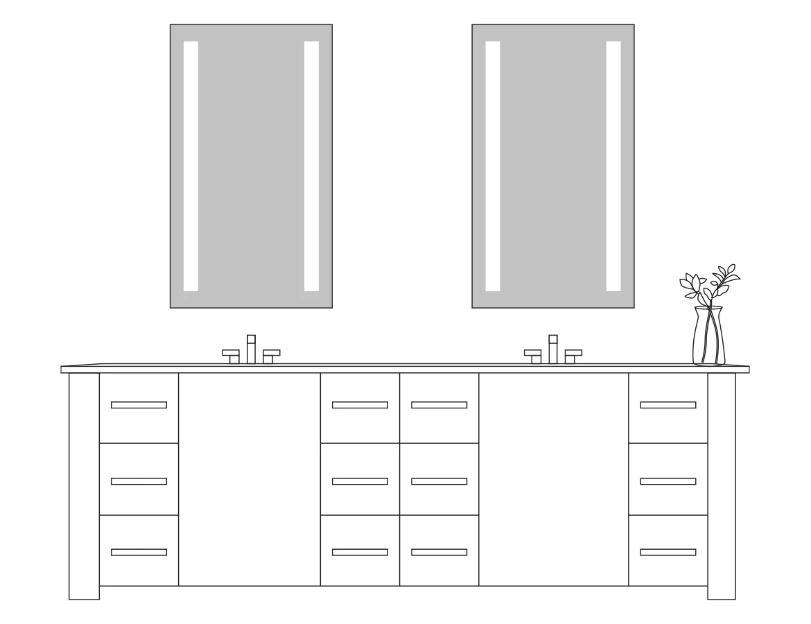 Lumin Tall Lighted Mirror - Image 2