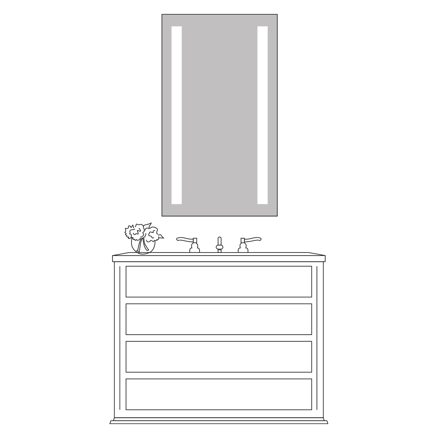 Lumin Tall Lighted Mirror - Image 3