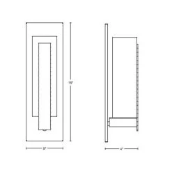 Forged Tall Bar Wall Sconce