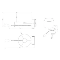 Grannus Plug In Wall Sconce