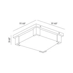 Thornhill Outdoor Semi Flush Ceiling Light