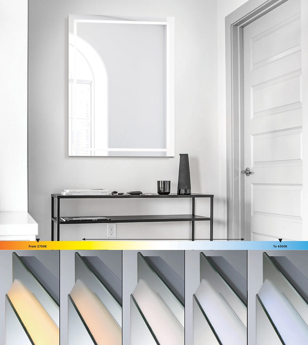 Rectangle Mirror With Light