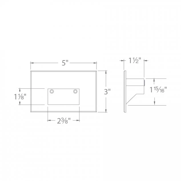 12V Horizontal Scoop Outdoor Wall / Step Light Amber CCT