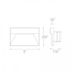 12V Horizontal Landscape Step/Wall Light Amber CCT