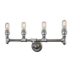 Cast Iron Pipe Bathroom Vanity Light