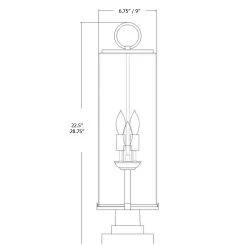 Z-LIte Sana Outdoor Square Pier Light