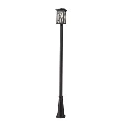 Z-LIte Brookside Outdoor Post Light With Tapered Base