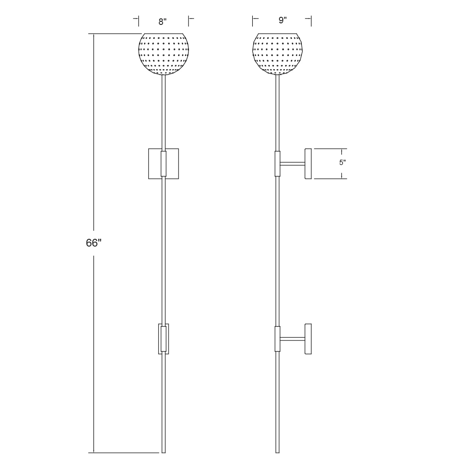 Scarab Plug In Wall Sconce