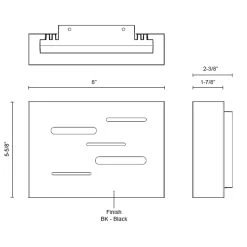 Dynamo Cutout Outdoor Wall Sconce