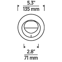 E4 Pro 4IN Round Flanged Wall Wash Trim
