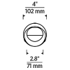 E4 Pro 4IN Round Flangeless Wall Wash Trim