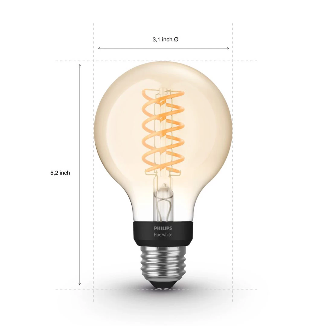 Philips Hue Hue G25 White Filament Smart Bulb