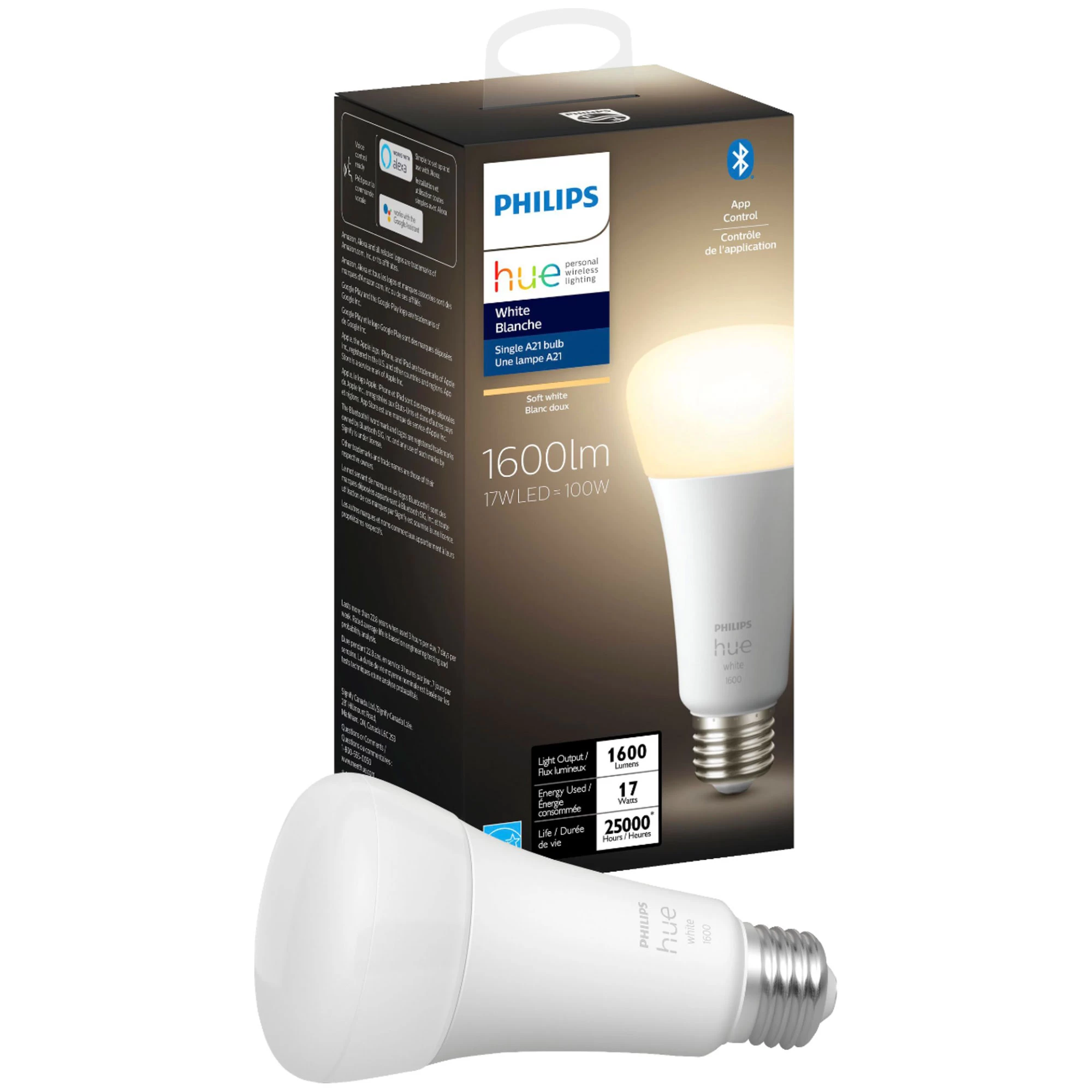 Philips Hue Hue A21 White Smart Bulb - Image 2