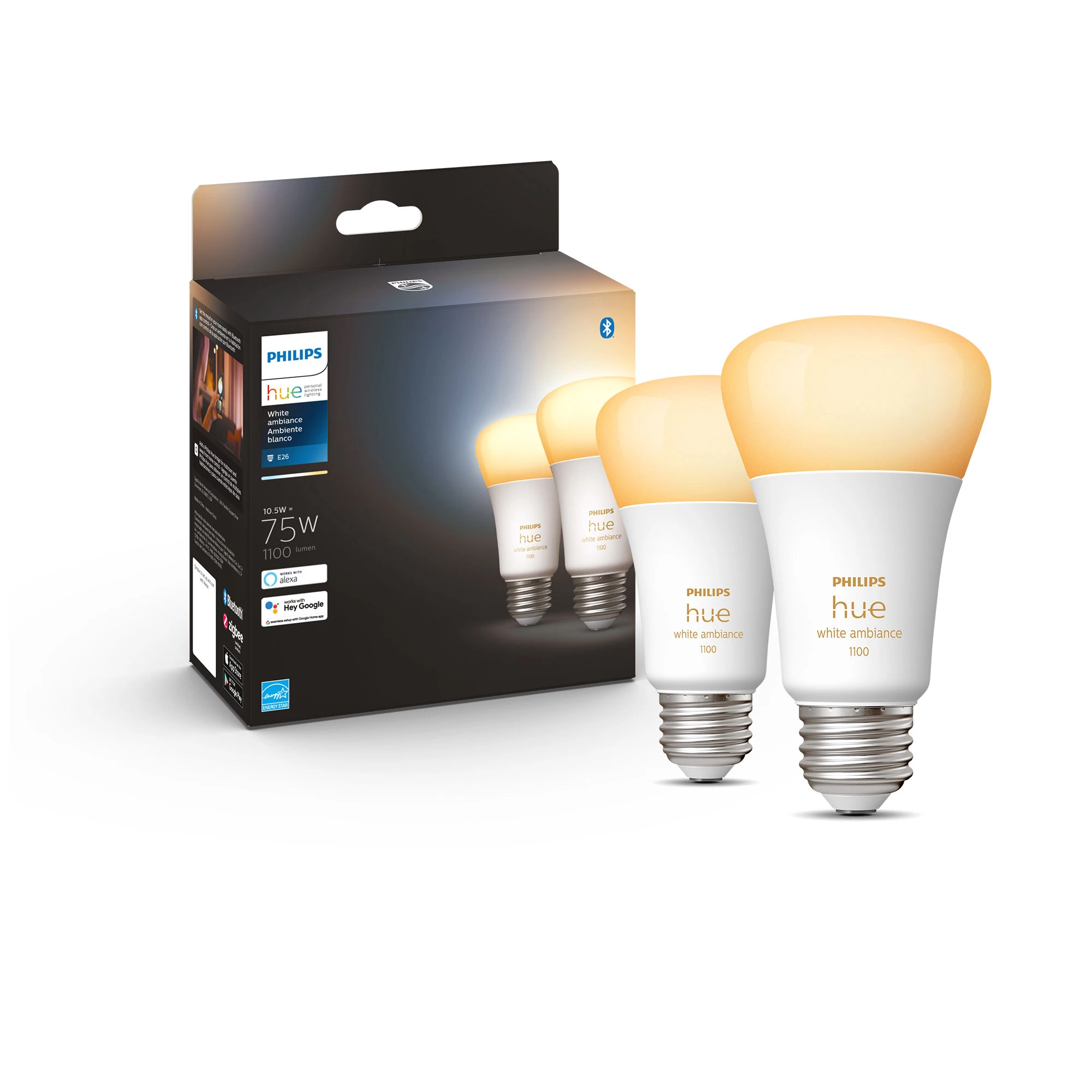Philips Hue Hue A19 White Ambiance Smart Bulb - Image 5
