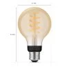 Philips Hue Hue G25 White Ambiance Filament Smart Bulb