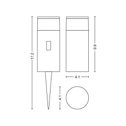 Philips Hue Calla White / Color Ambiance Bollard Light