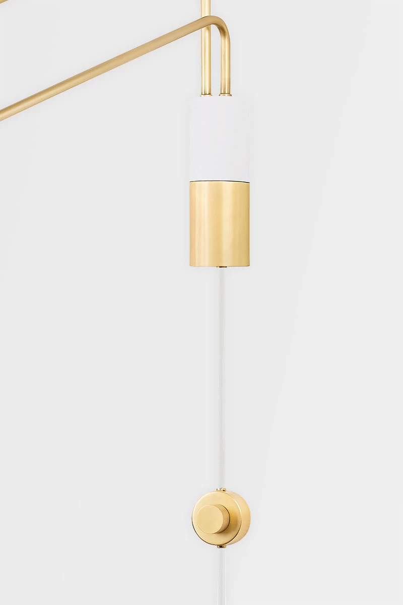 Split Plug-in Wall Sconce