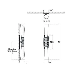 Utopia Tall Bathroom Vanity Light