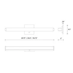 Latitude Slim Bathroom Vanity Light