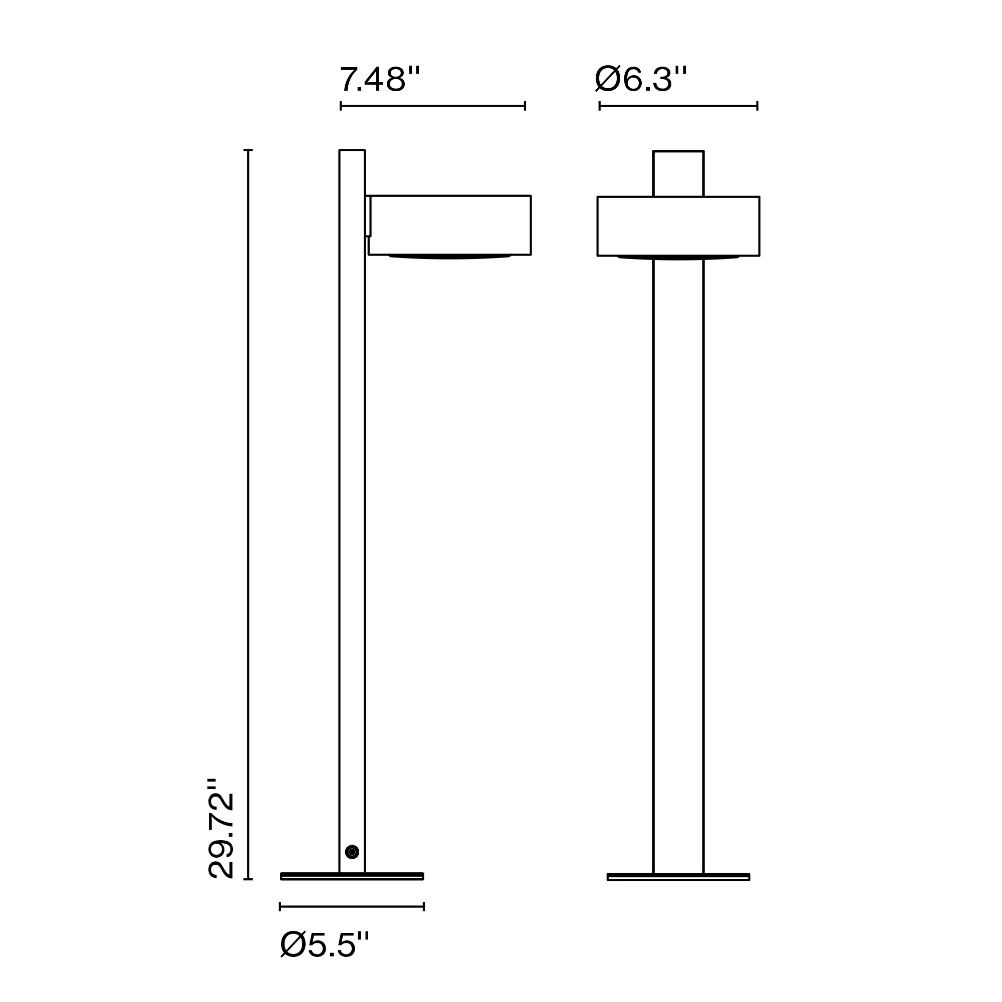 Marset Plaff-On! Bollard Lamp