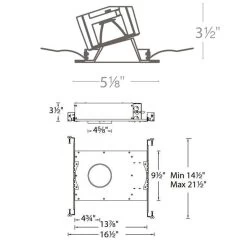 Aether 3.5IN Round Color Changing Wall Wash Trim / Housing