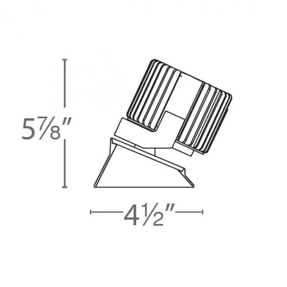 Volta 4.5IN Square Invisible Wall Wash Trim