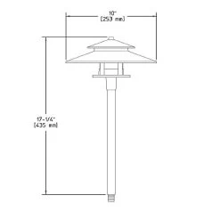 RL4 Aluminum Pathlyte With Mounting Stake 12V