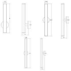 Bauhaus Columns Bathroom Vanity Light