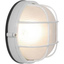 Nauticus Round Outdoor Bulkhead Wall / Ceiling Light