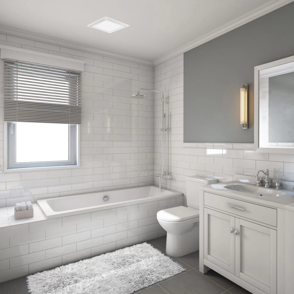 ABF-L5 Multi Speed Exhaust Fan W/ Light And Humidity Sensor - Image 4