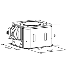 A716A MC Exhaust Fan With Heater And Light