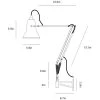 Anglepoise Original 1227 Brass Wall Mounted Task Lamp