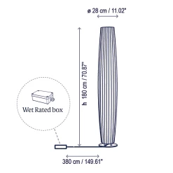 Maxi Outdoor Hardwired Floor Lamp