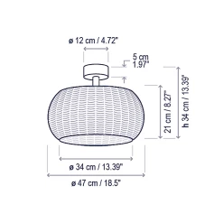 Perris Outdoor Ceiling Light
