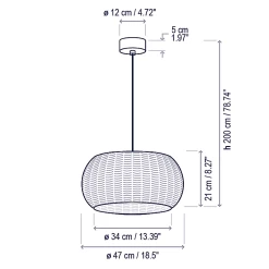 Perris Outdoor Pendant
