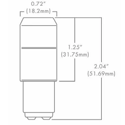 Beacon Double Contact Bayonet 2W 12V 2700K 84CRI 25-PACK