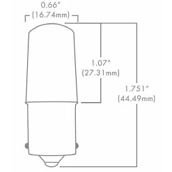 Ecostar Single Contact Bayonet 3W 12V 2700K 90CRI 10-PACK