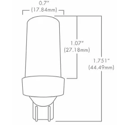 Ecostar T5 Wedge 3W 12V 2700K 90CRI 10-PACK