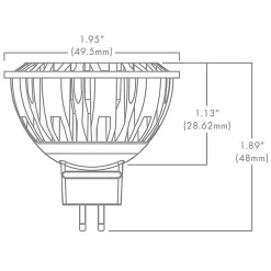 MR16 GU5.3 Base 7W 12V 15Deg 2700K 85CRI 10-PACK