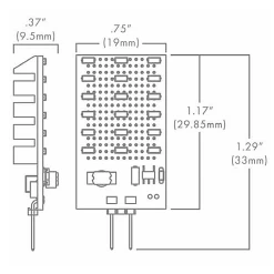 JC G4 Bipin Base 2W 12V Rectangle Wafer 2700K 85CRI 25-PACK