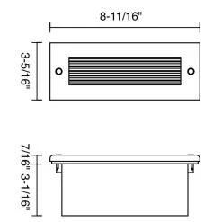 Horizontal Louver Step Light