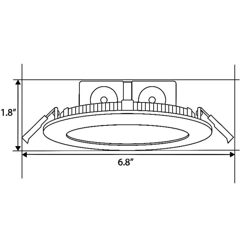 6IN Recessed Downlight W/Integrated Junction Box 120V 2-PACK - Image 2
