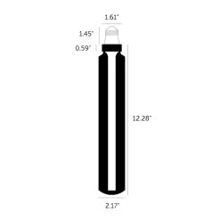 Edison Tube Med Base 2W LED 120V Non-Dimmable Bulb