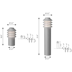 Louis Poulsen Bysted 24V Outdoor Bollard