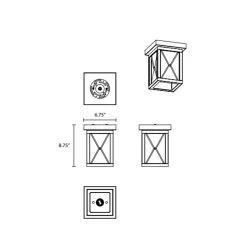County Fair Outdoor Ceiling Light Fixture