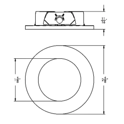ECO 1IN Round Wet Location Trim
