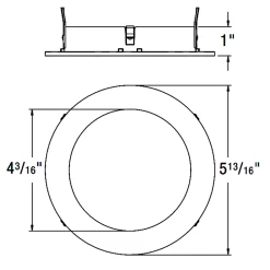 ECO 5IN Round Wet Location Trim