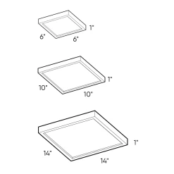 Delta Color Select Square Outdoor Ceiling Light